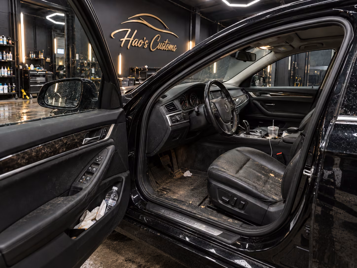 Interior Deep — înainte de detailing, imagine demonstrativă